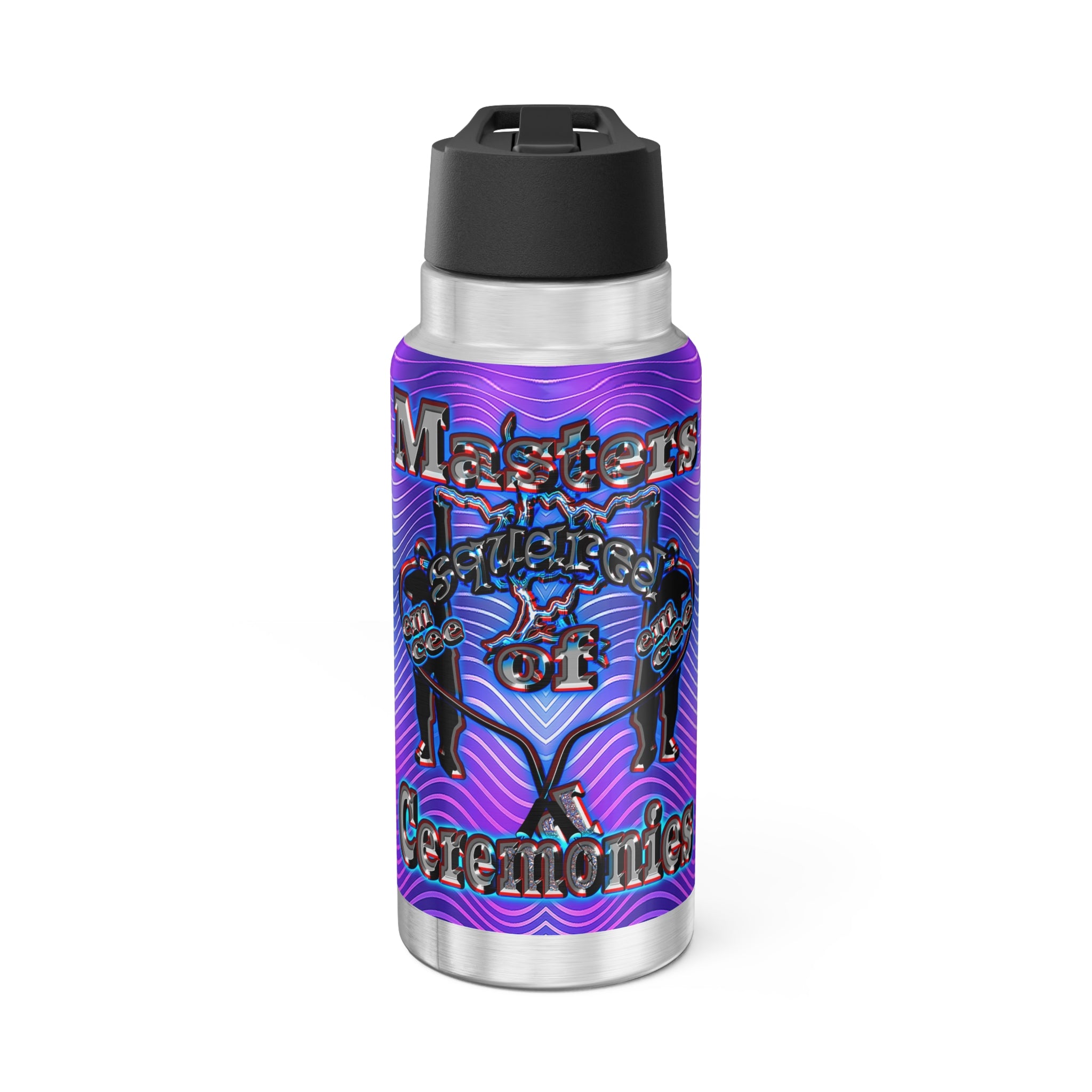 em cee squared - Gator Tumbler, 32oz (purple wave)