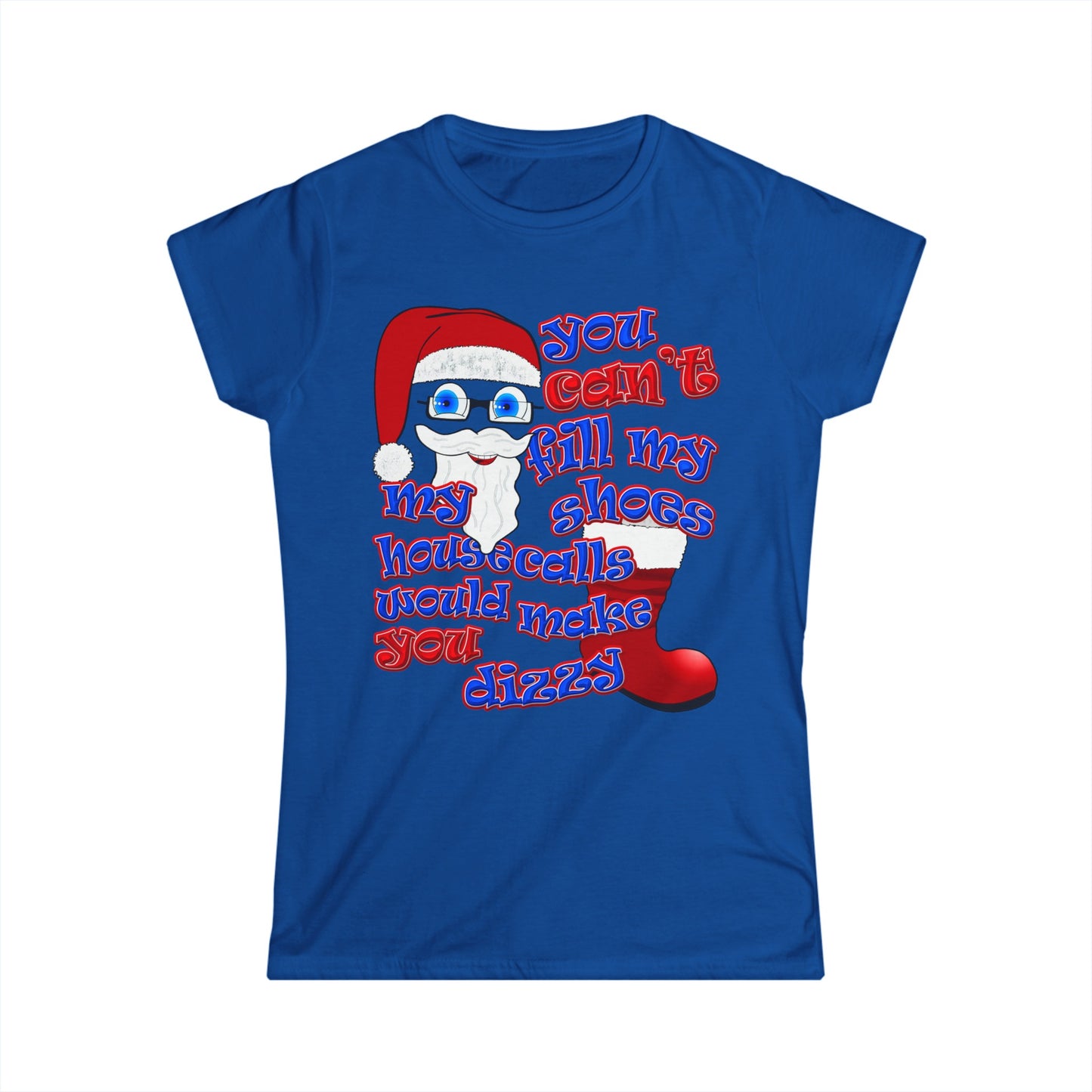 santa's shoes - Women's Softstyle Tee
