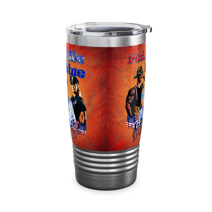 rw&b lives matter - Ringneck Tumbler, 20oz (burnt orange)