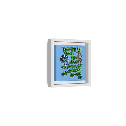 og - framed canvas art (light blue)