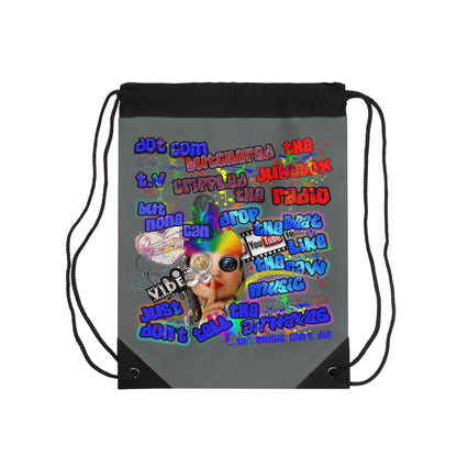 drop the beat - Drawstring Bag (dark grey)