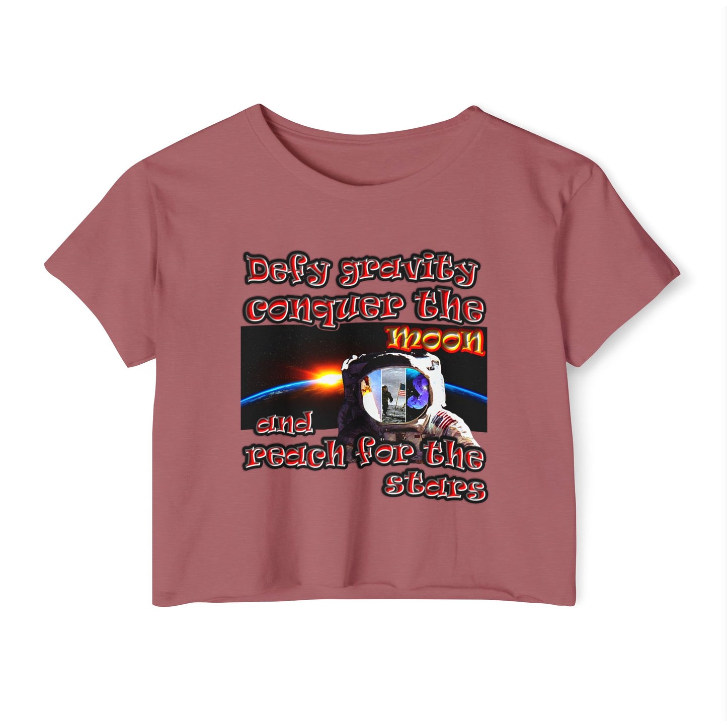 defy conquer reach - Women's Festival Crop Top