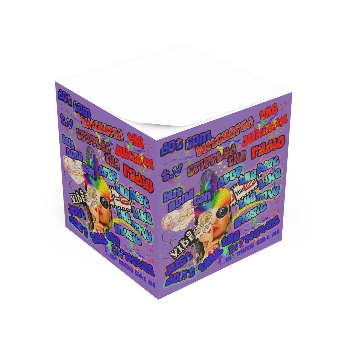 drop the beat - note cube (light purple)