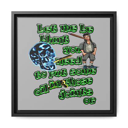 og - framed canvas art (light grey)