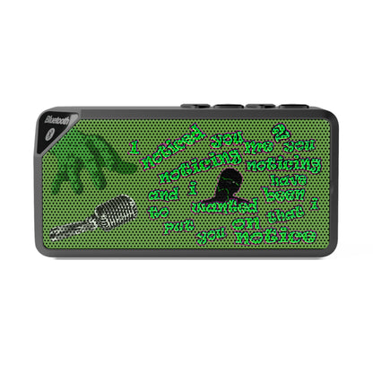 noticed you noticing - Jabba Bluetooth Speaker (green)