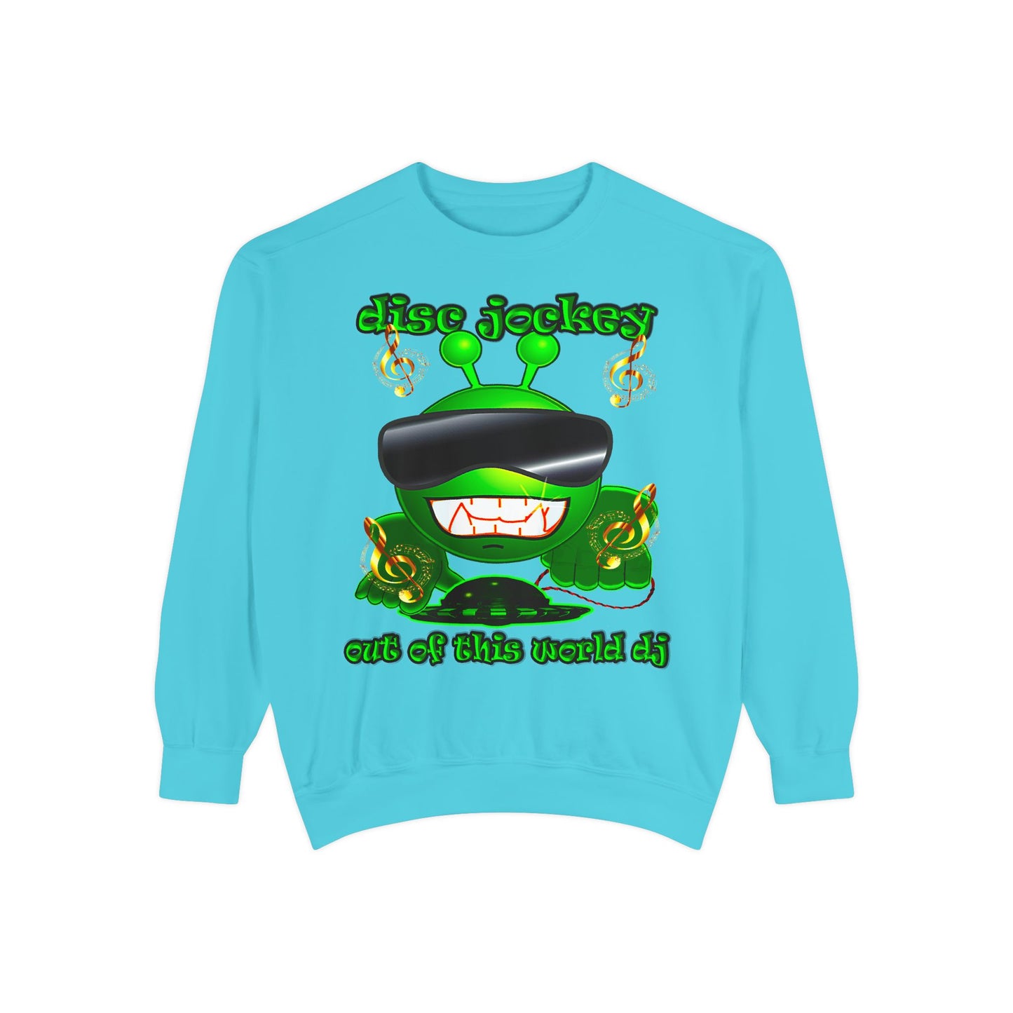 disc jockey - Unisex Garment-Dyed Sweatshirt