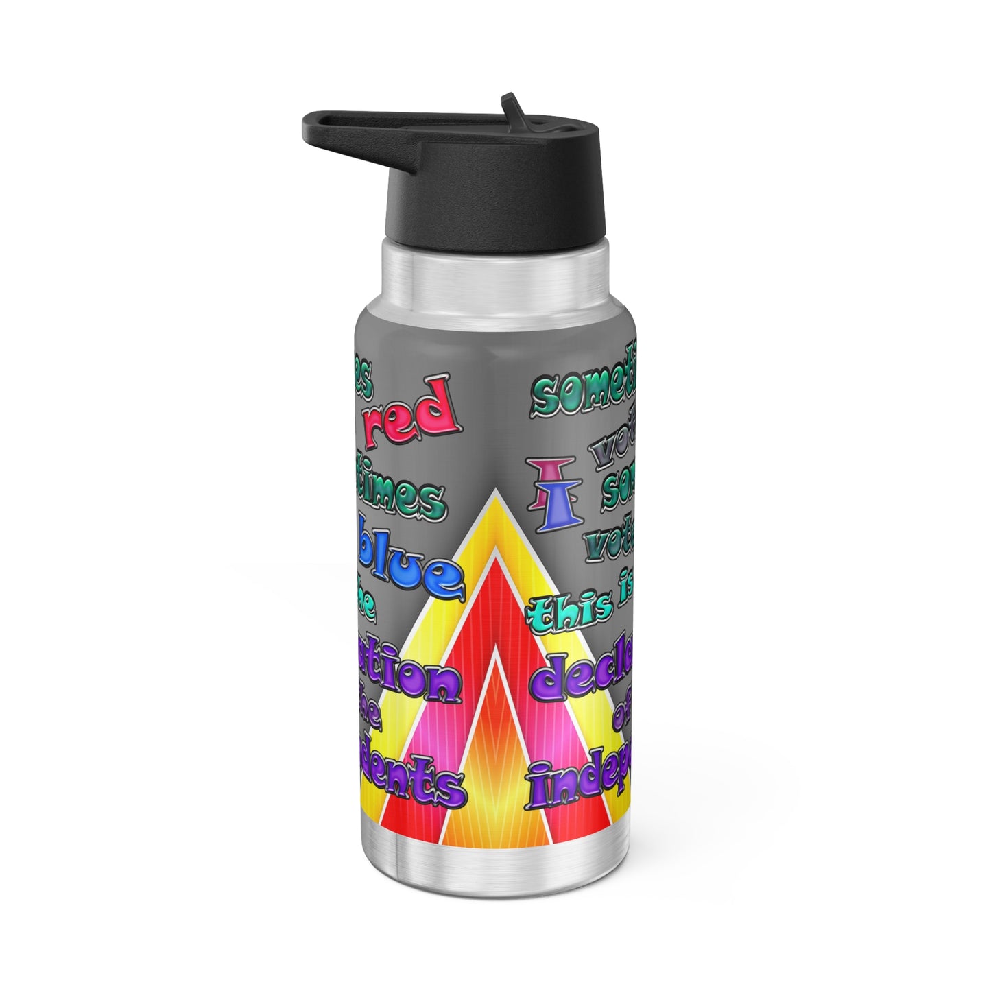 declaration of the independents - Gator Tumbler, 32oz  (rainbow split)