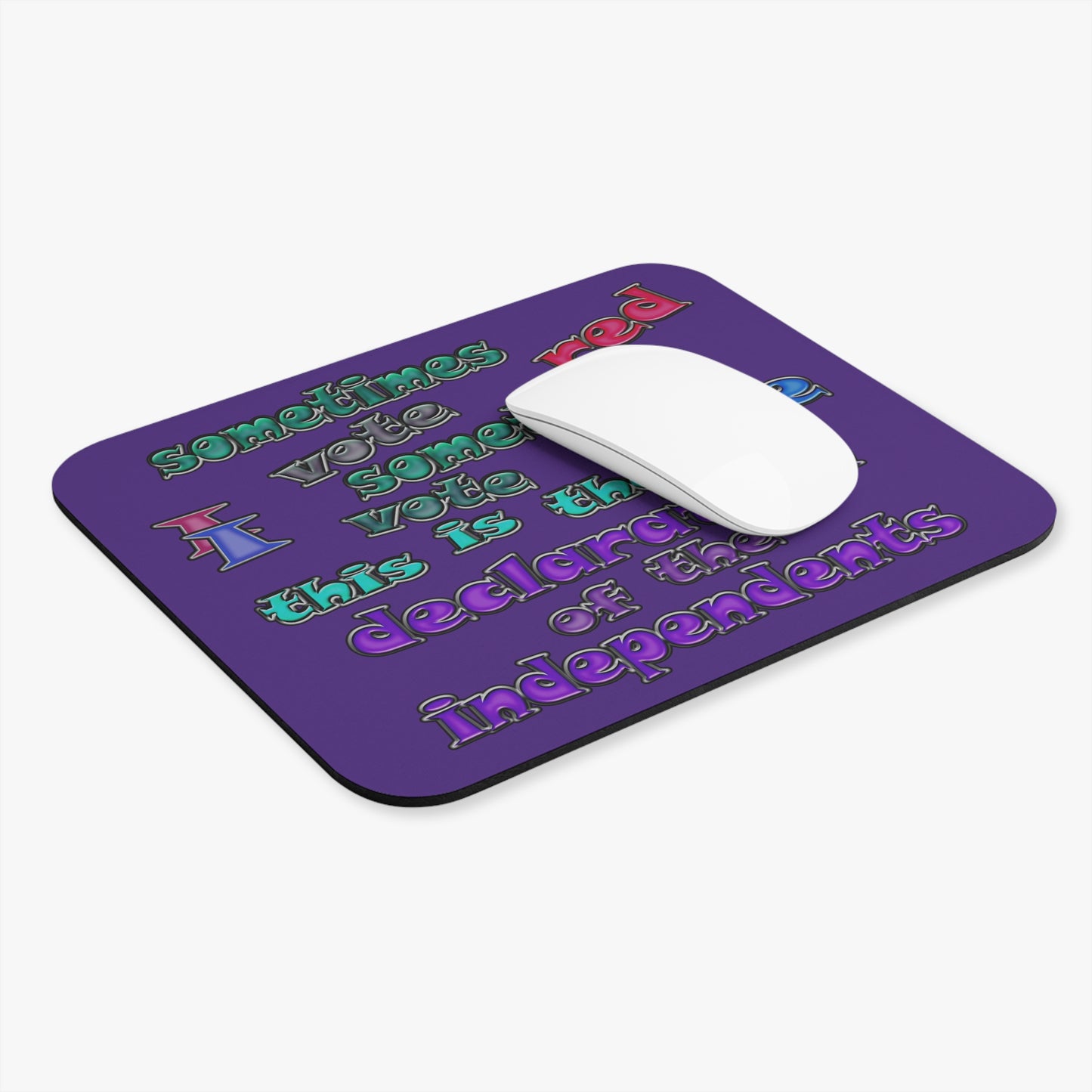 declaration of the independents - Mouse Pad (Rectangle) (purple)