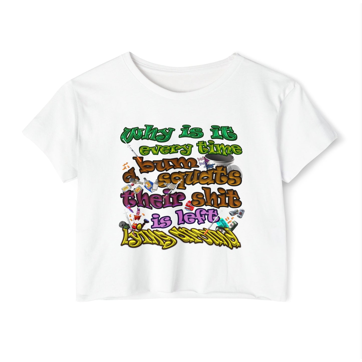 the bum's shit - Women's Festival Crop Top