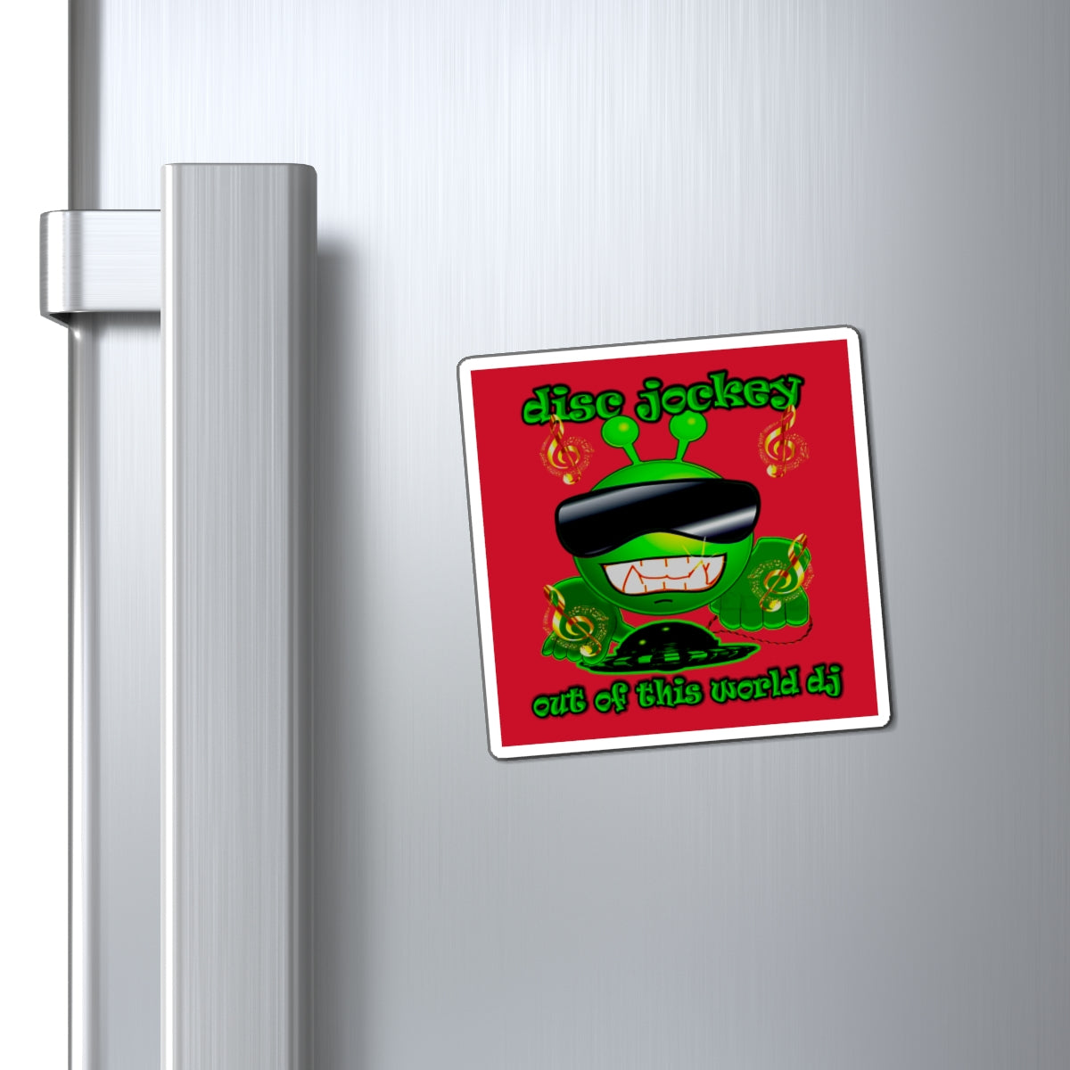 disc jockey - Magnets - (dark red)