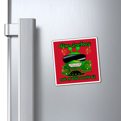 disc jockey - Magnets - (dark red)