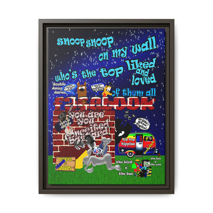 snoops - framed canvas art