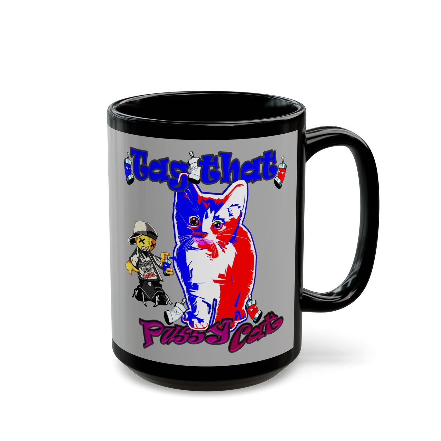 tag that - Black Mug (light grey)