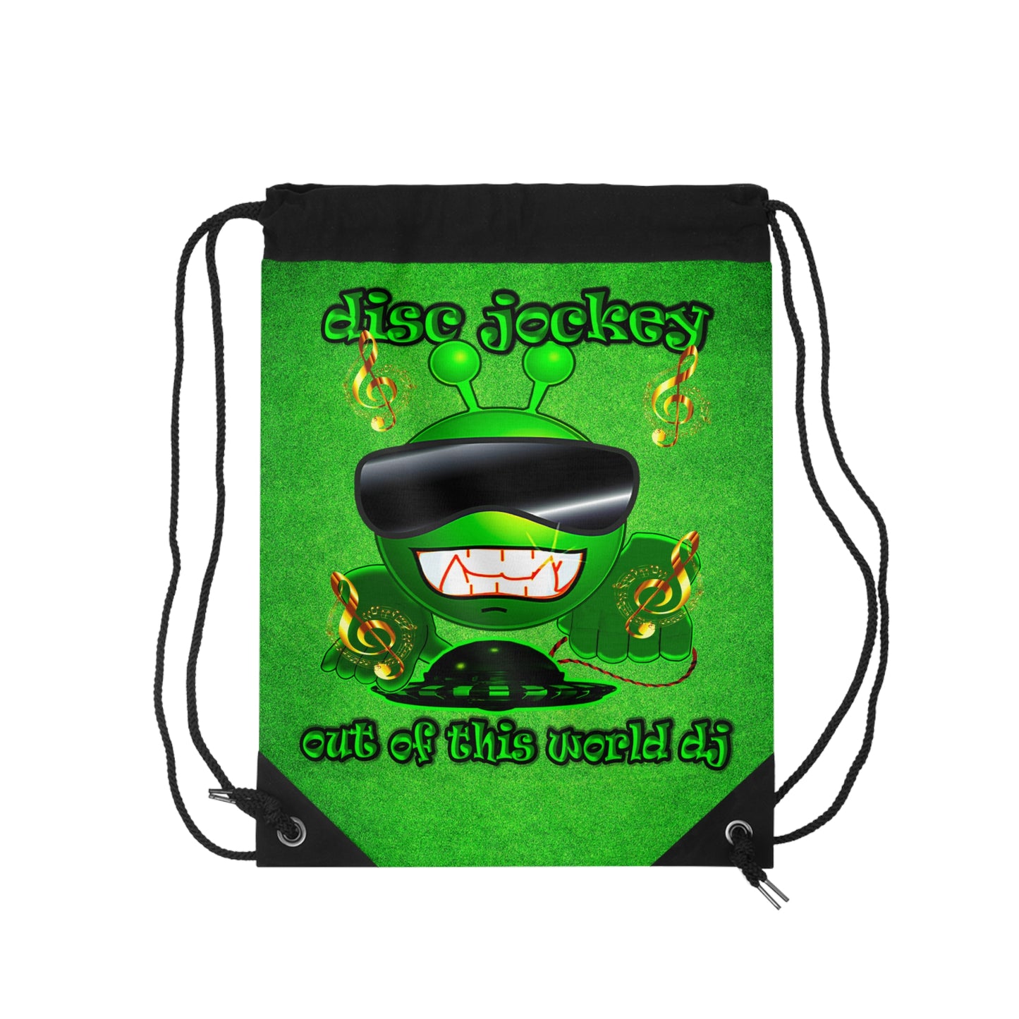 disc jockey - Drawstring Bag (green turf)