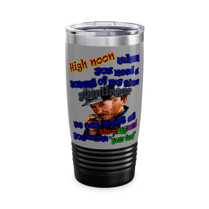 high noon - Ringneck Tumbler, 20oz (grey)
