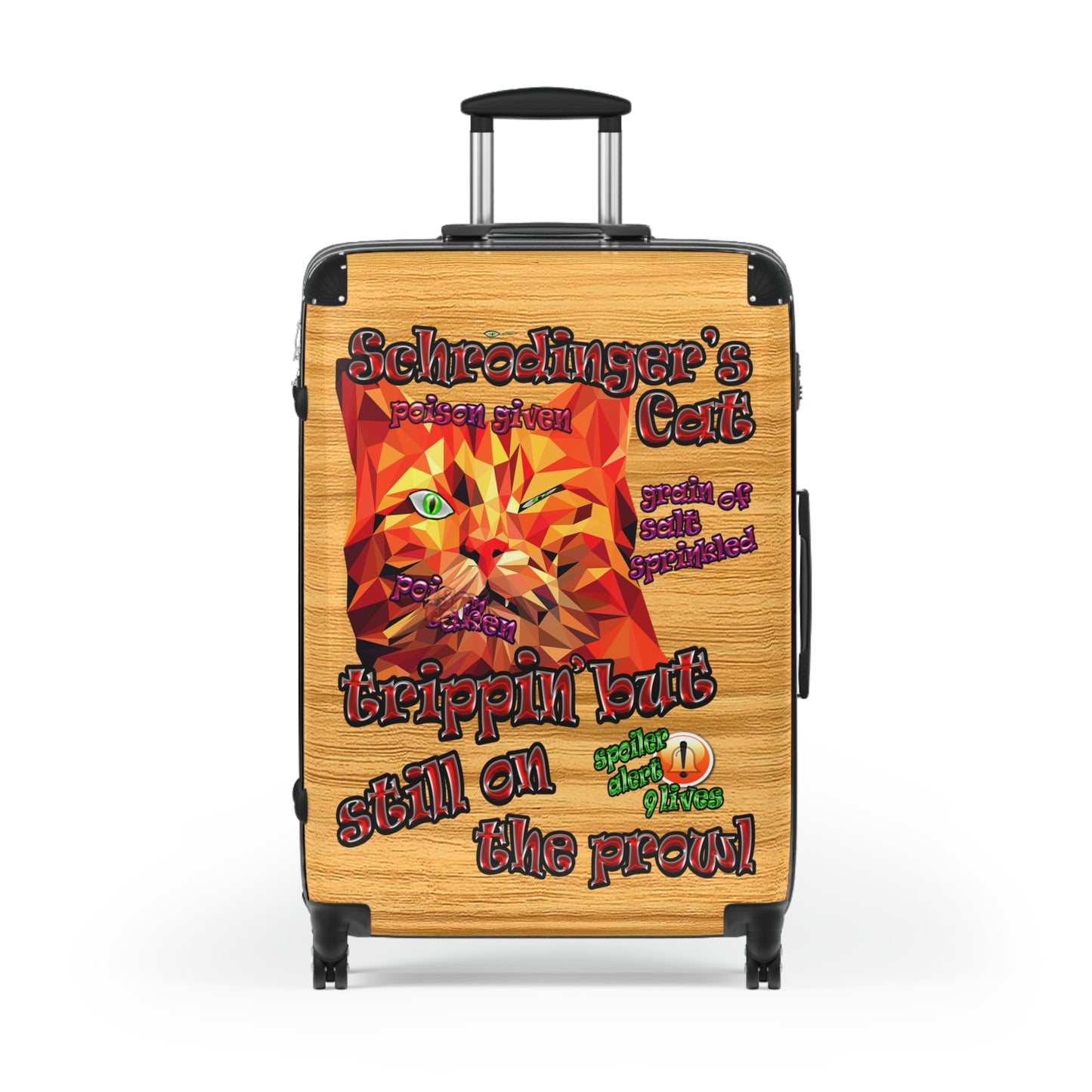 schrodinger's cat - Suitcase (butterscotch wood finish)