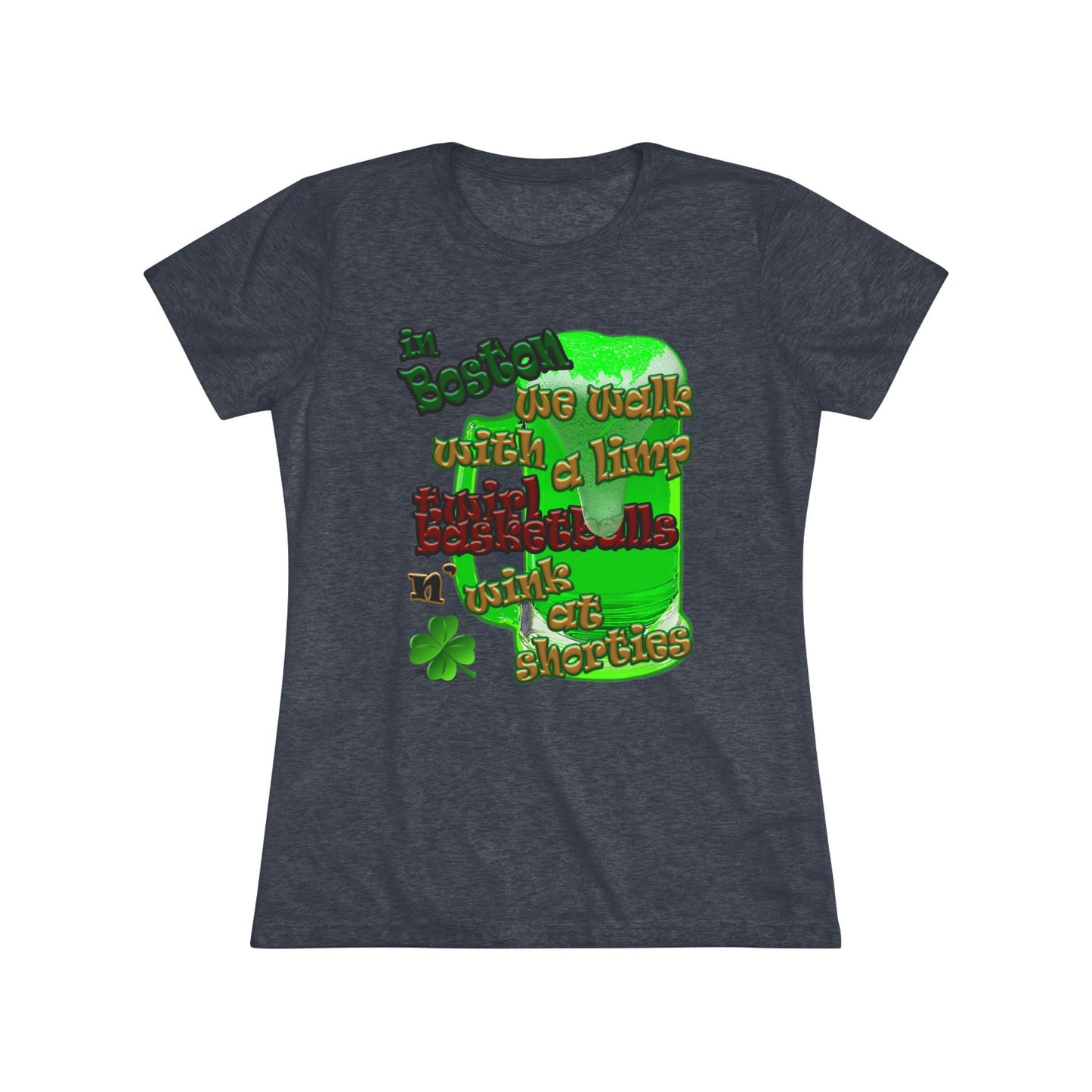 celtics logo - Women's Triblend Tee