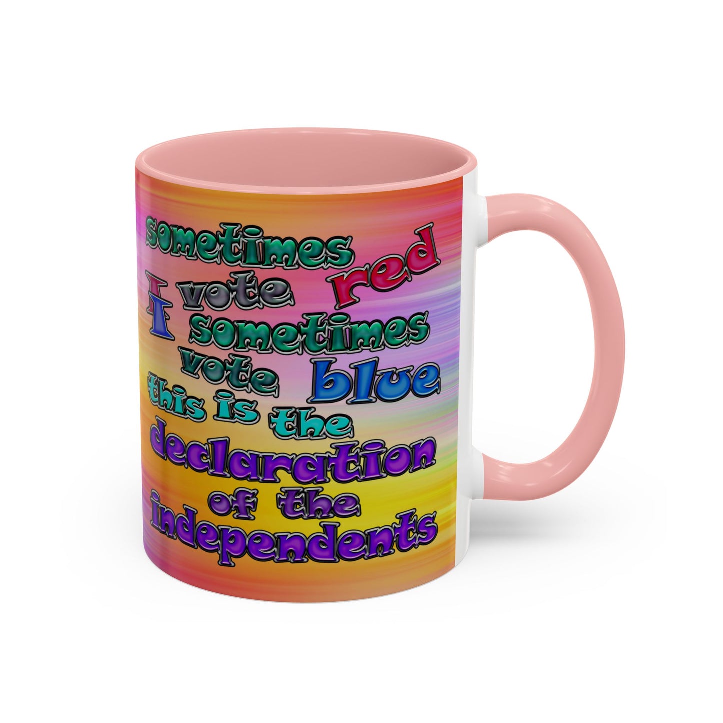 declaration of the independents - Accent Mug (color blur)
