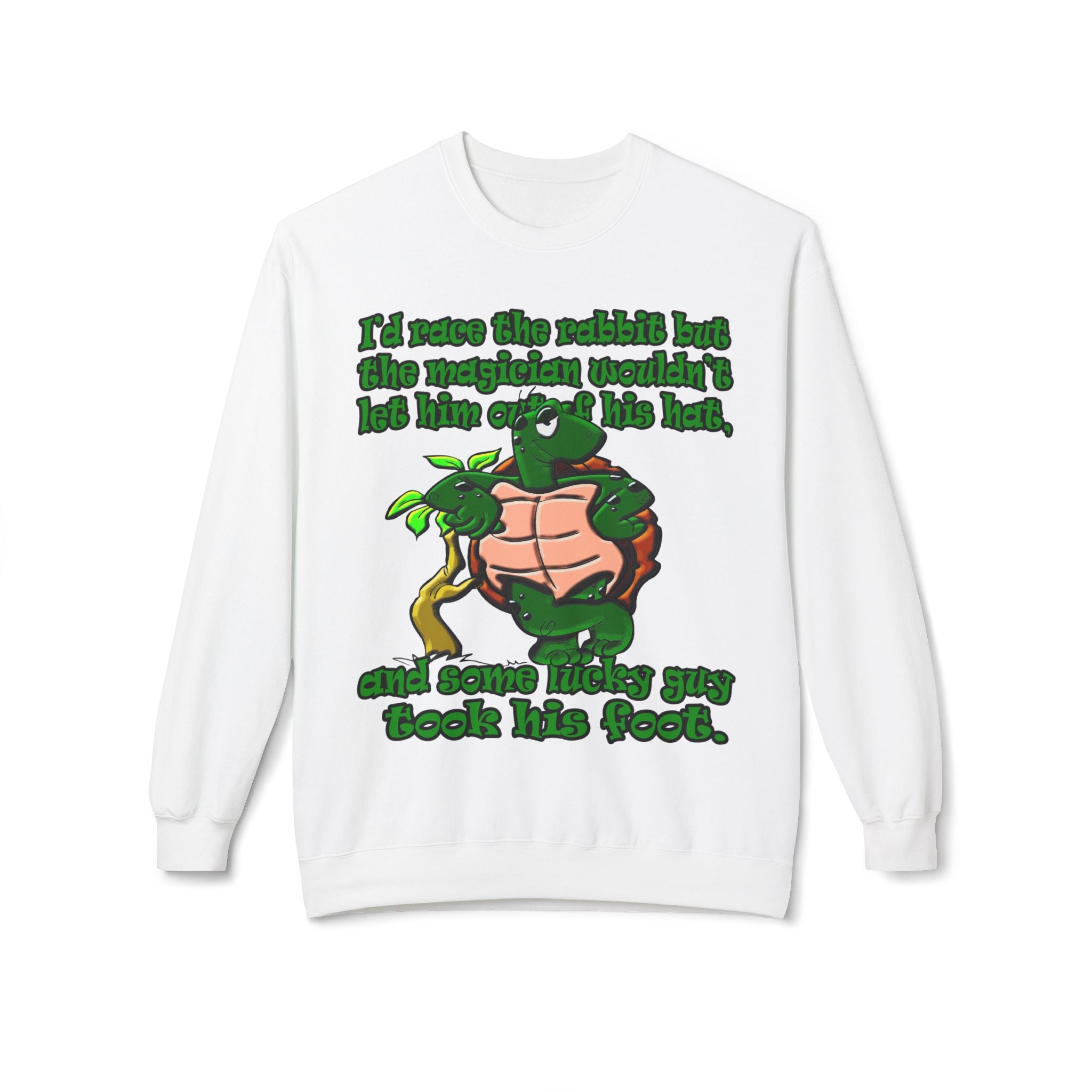 turtle race - Unisex Midweight Softstyle Fleece Crewneck Sweatshirt