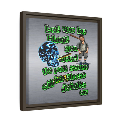 og - framed canvas art (brushed nickel)