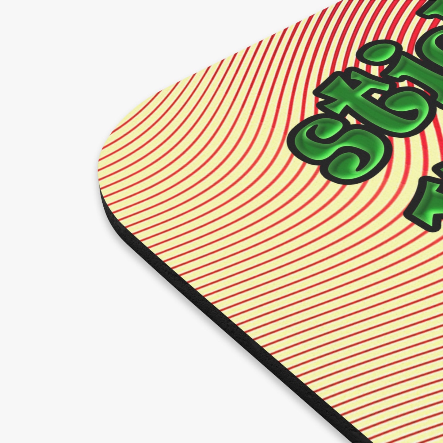 stick that in your pipe and smoke it - Mouse Pad (Rectangle) (yellow-orange wave)