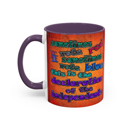 declaration of the independents - Accent Mug (burnt orange)