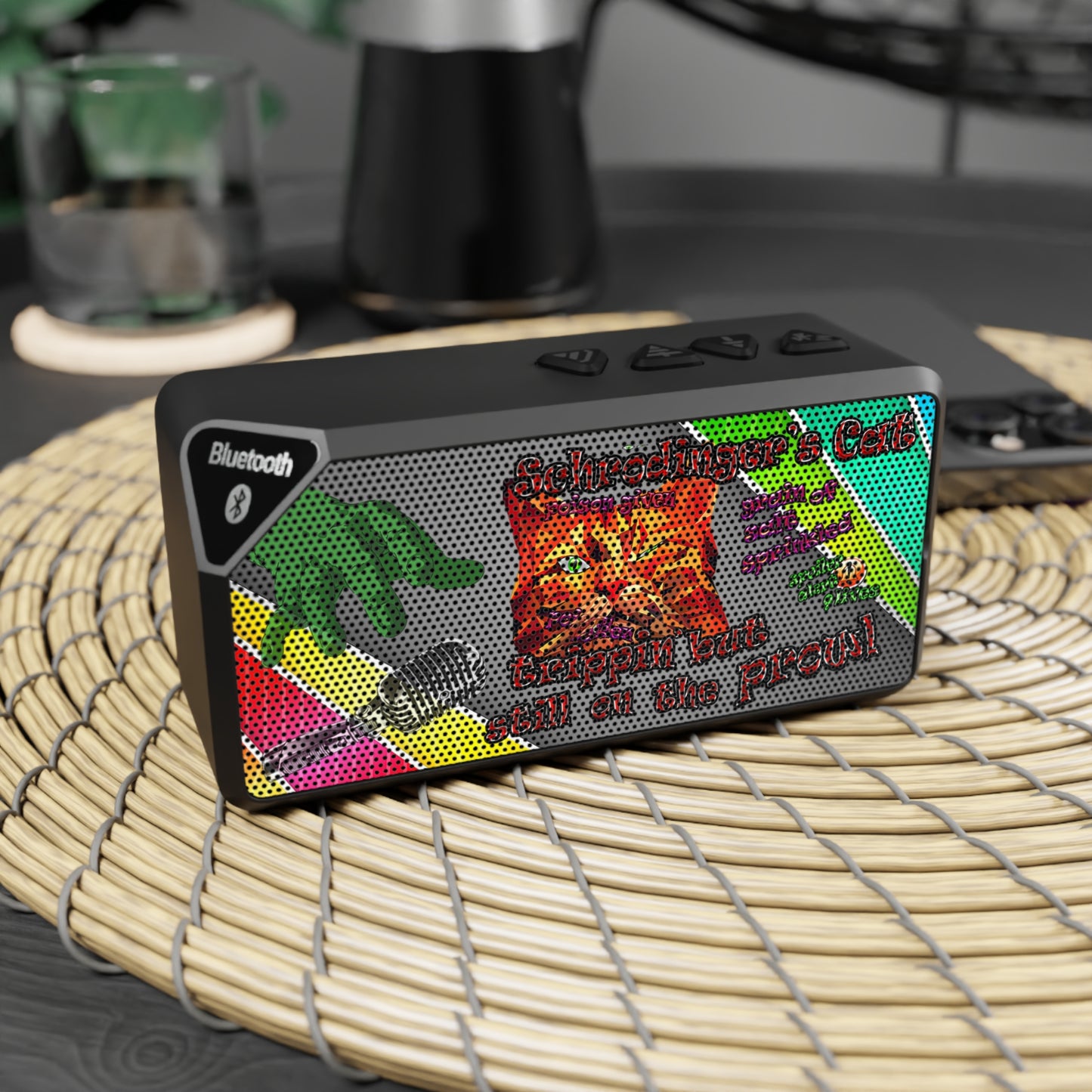 schrodinger's cat - Jabba Bluetooth Speaker (rainbow split)