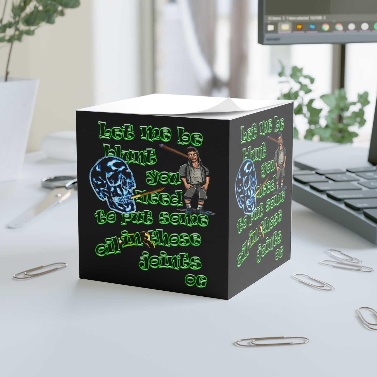 og - note cube (black)
