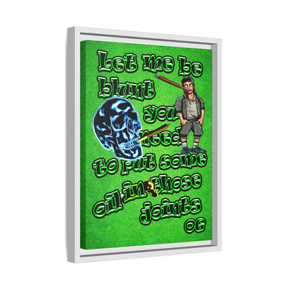 og - framed canvas art (green turf)