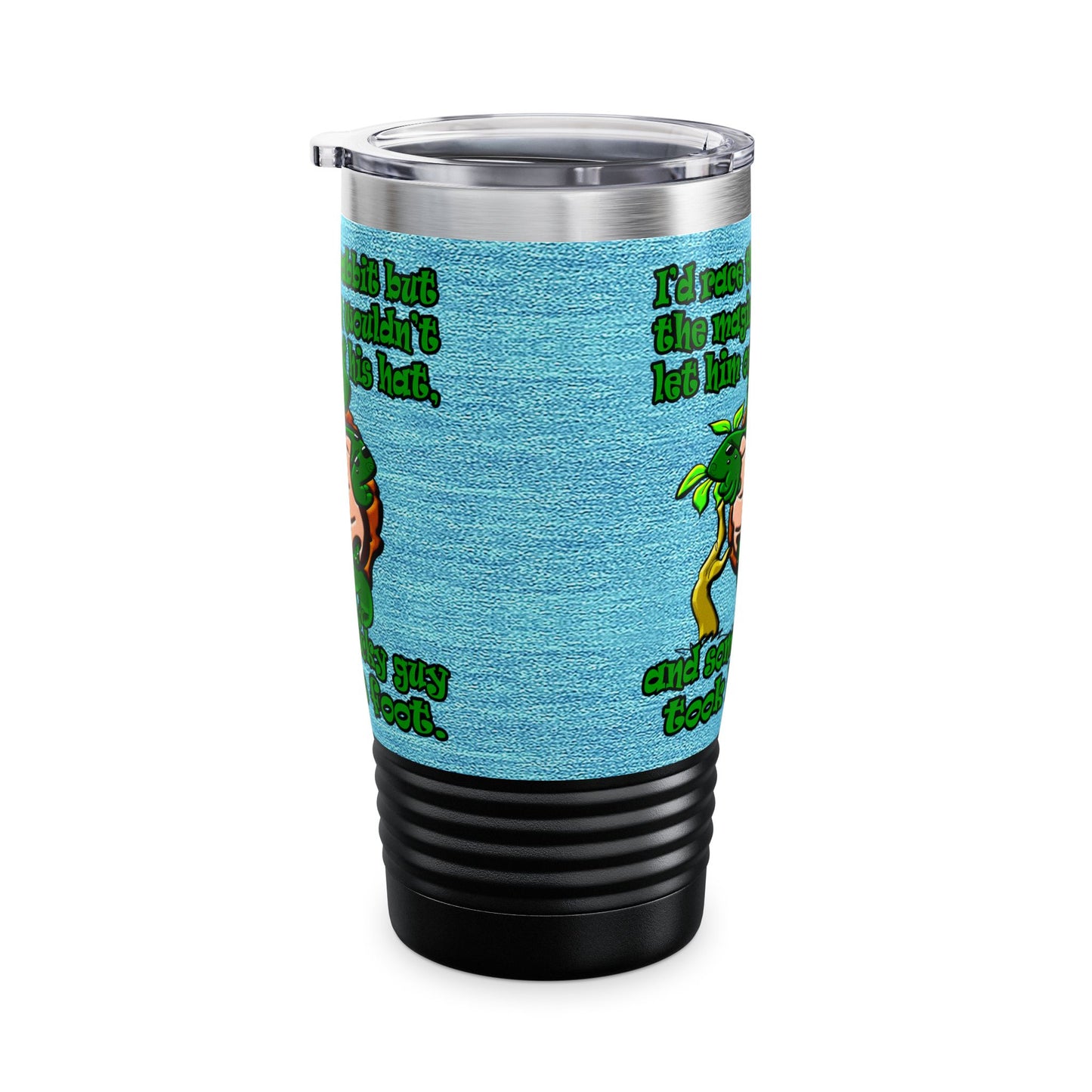 turtle race - Ringneck Tumbler, 20oz (faded blue)