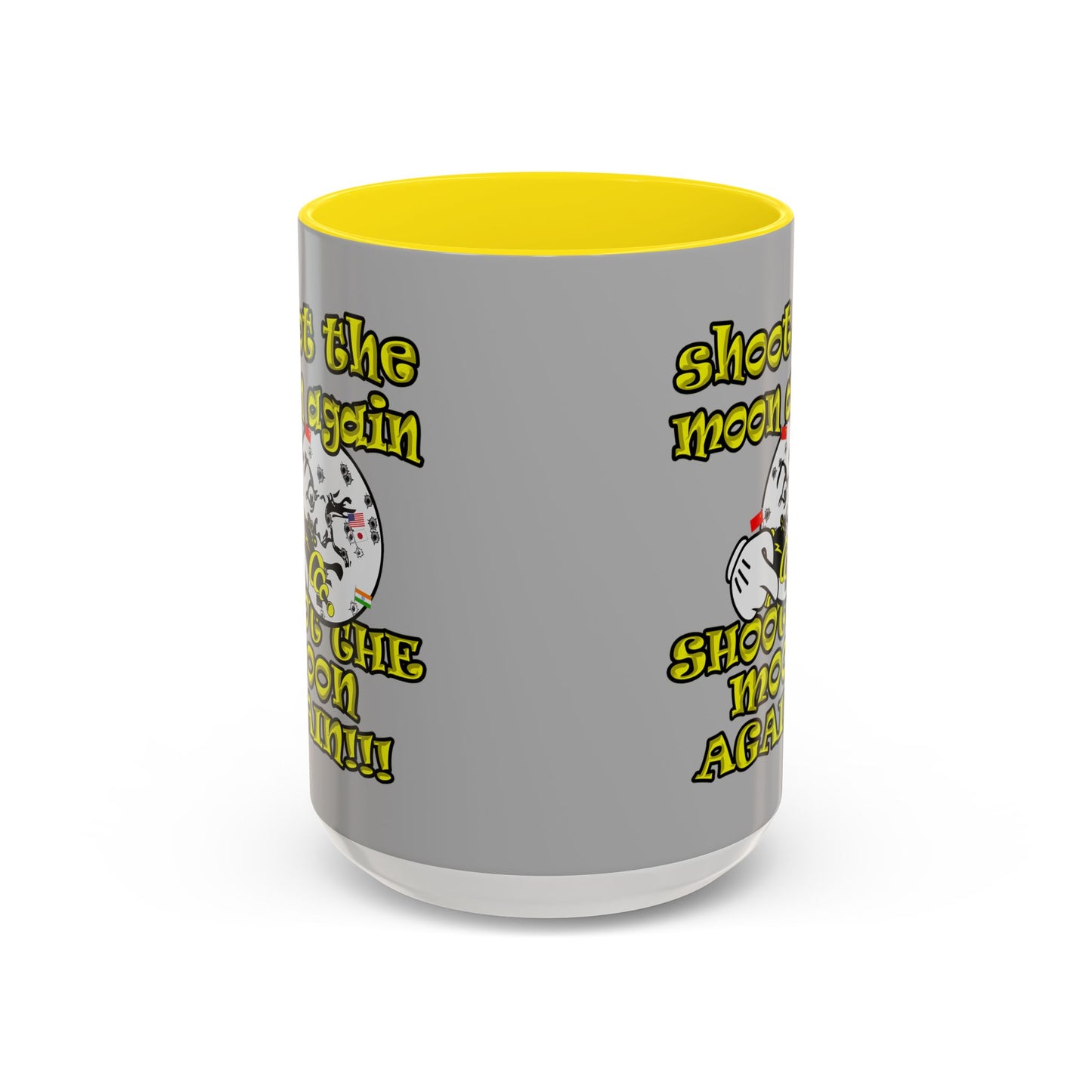 shoot the moon again - Accent Mug (light grey)