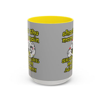 shoot the moon again - Accent Mug (light grey)