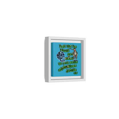 og - framed canvas art (turquoise)