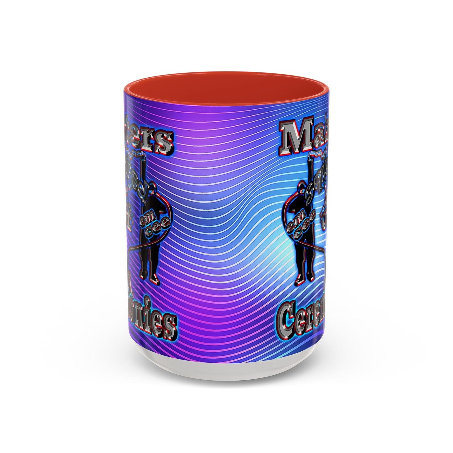 em cee squared - Accent Mug (purple wave)