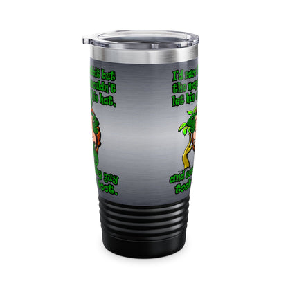 turtle race - Ringneck Tumbler, 20oz (brushed nickel)