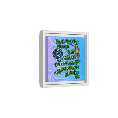 og - framed canvas art (light blue-purple wave)