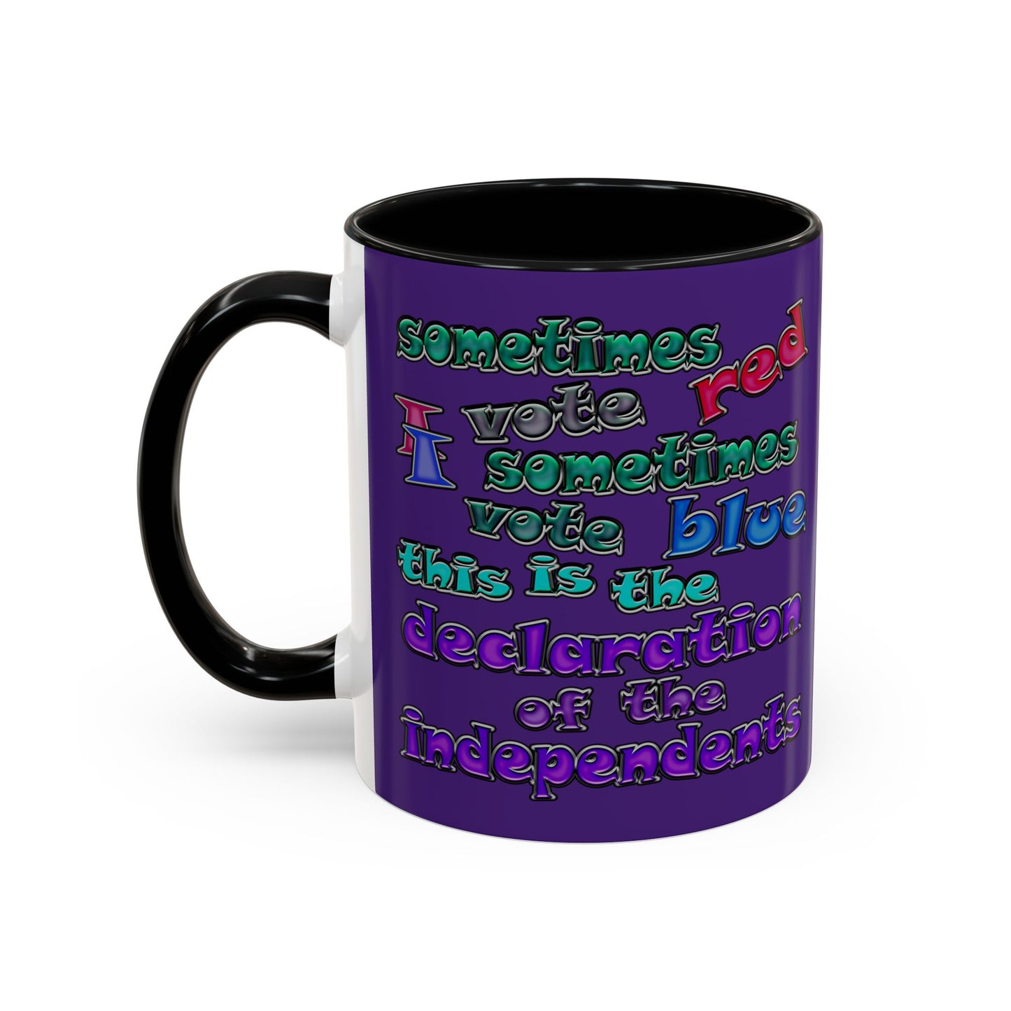 declaration of the independents - Accent Mug (purple)