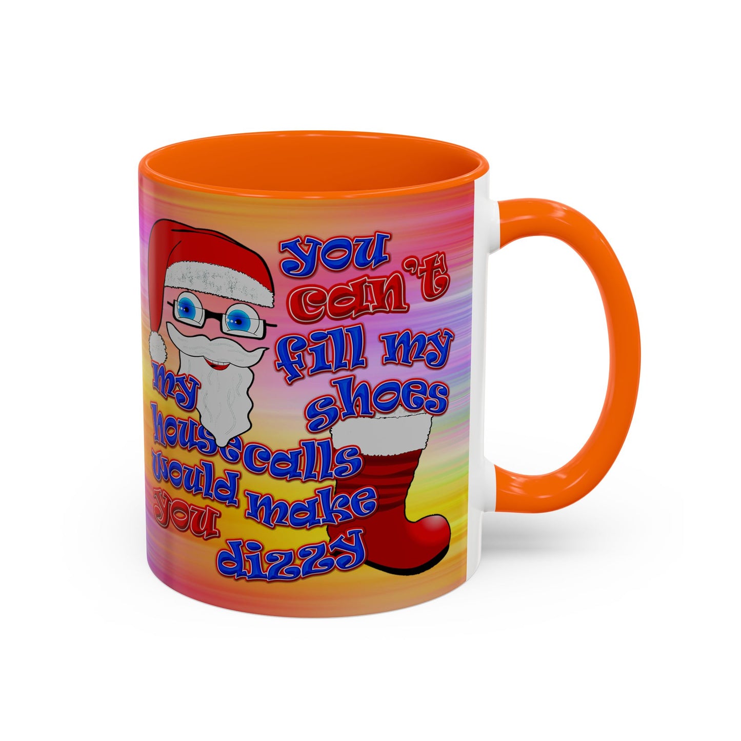 santa's shoes - Accent Mug (color blur)