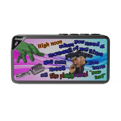high noon - Jabba Bluetooth Speaker (light blue-pink wave)