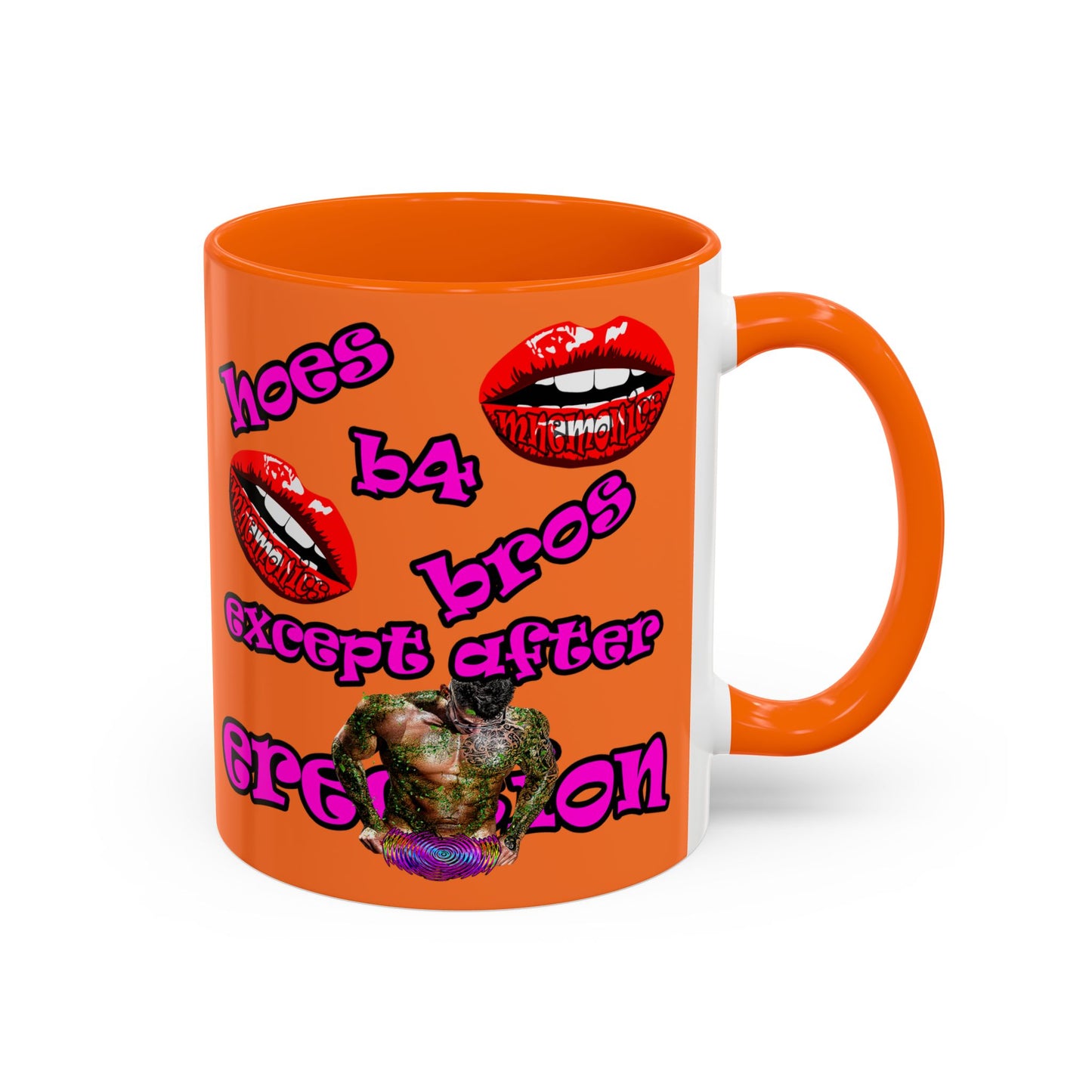 hoes b4 bros - Accent Mug (crusta)