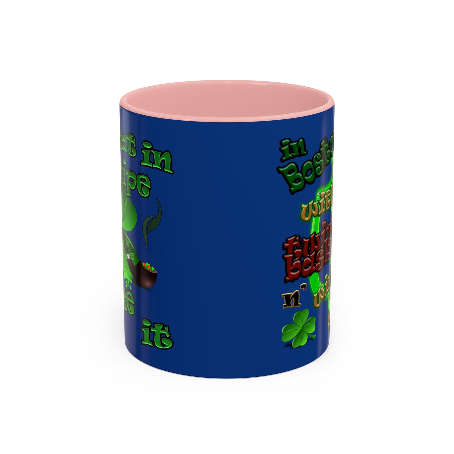 celtics logo - Accent Mug (dark blue)