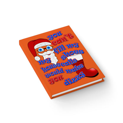santa's shoes - journal-blank (orange)