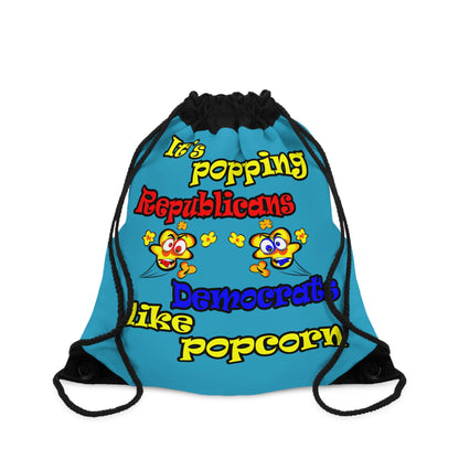 popping like popcorn - Drawstring Bag (turquoise)