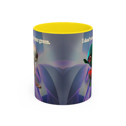 I don't care that your grey - Accent Mug (grey-pink wave)