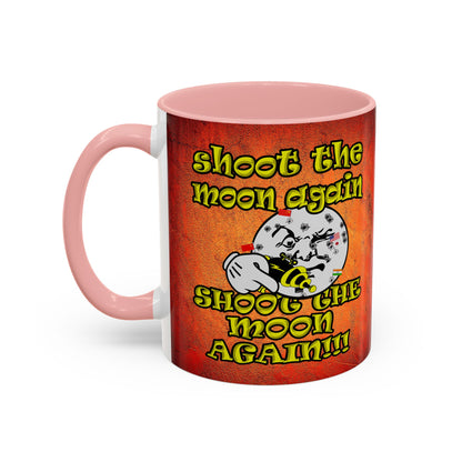 shoot the moon again - Accent Mug (burnt orange)