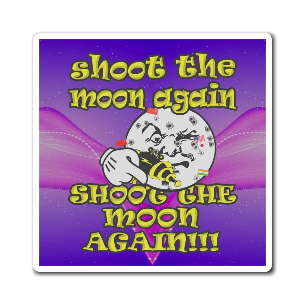shoot the moon again - Magnets - (purple-pink wave)