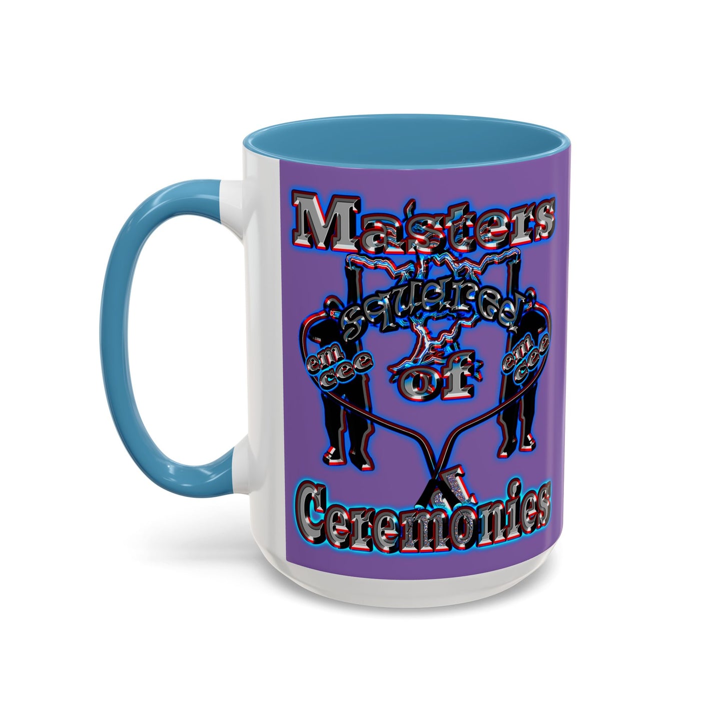 em cee squared - Accent Mug (light purple)