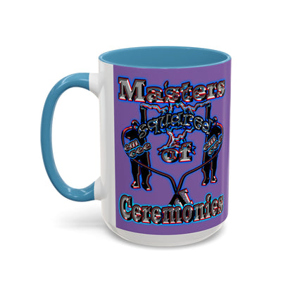 em cee squared - Accent Mug (light purple)