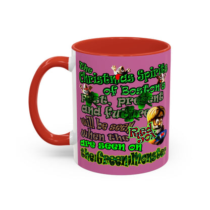 christmas spirits of boston - Accent Mug (light pink)