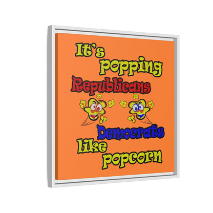 popping like popcorn - framed canvas art (crusta)